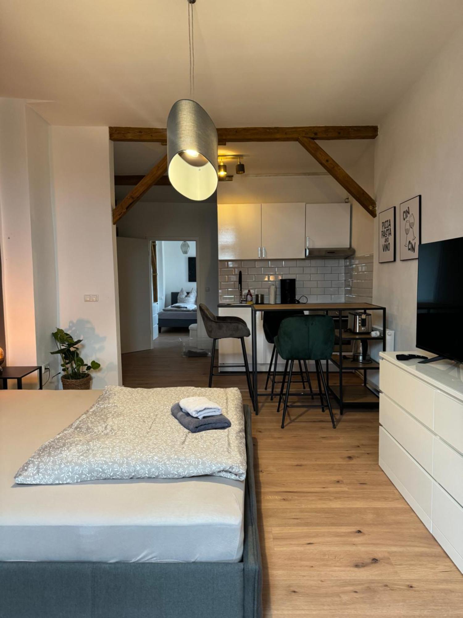 Appartement "Nina"Im Dachgeschoss, Inklusive Parkplatz Halle  Luaran gambar